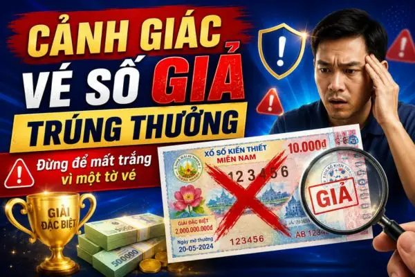 Cảnh giác vé số giả trúng thưởng: Đừng để mất trắng vì một tờ vé
