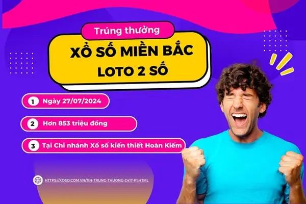 Khách hàng trúng hơn 853 triệu khi chơi Lô Tô 2 Số