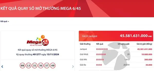 Vietlott vừa tìm thấy chủ nhân vé số trúng jackpot gần 46 tỷ đồng
