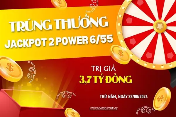 Vietlott Power 6/55 ngày 22/8: Jackpot 2 hơn 3,7 tỷ có chủ nhân