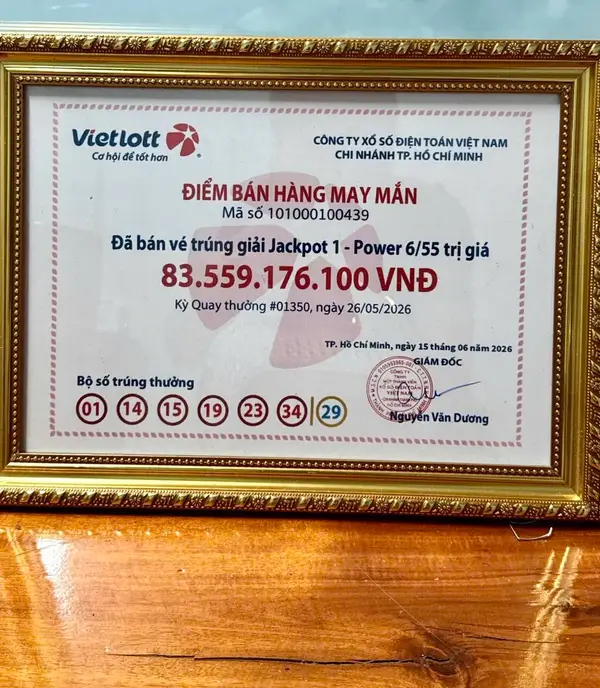 Người trúng Jackpot 83 tỷ đồng tiếp tục trúng thêm gần 1 tỷ từ xổ số kiến thiết Bình Thuận